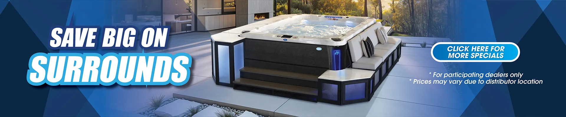 Calspas hot tub being used in a family setting - Grand Prairie