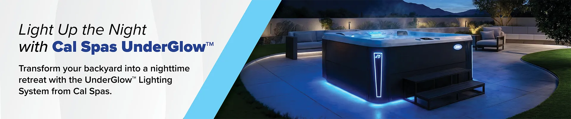 Calspas hot tub being used in a family setting - Grand Prairie